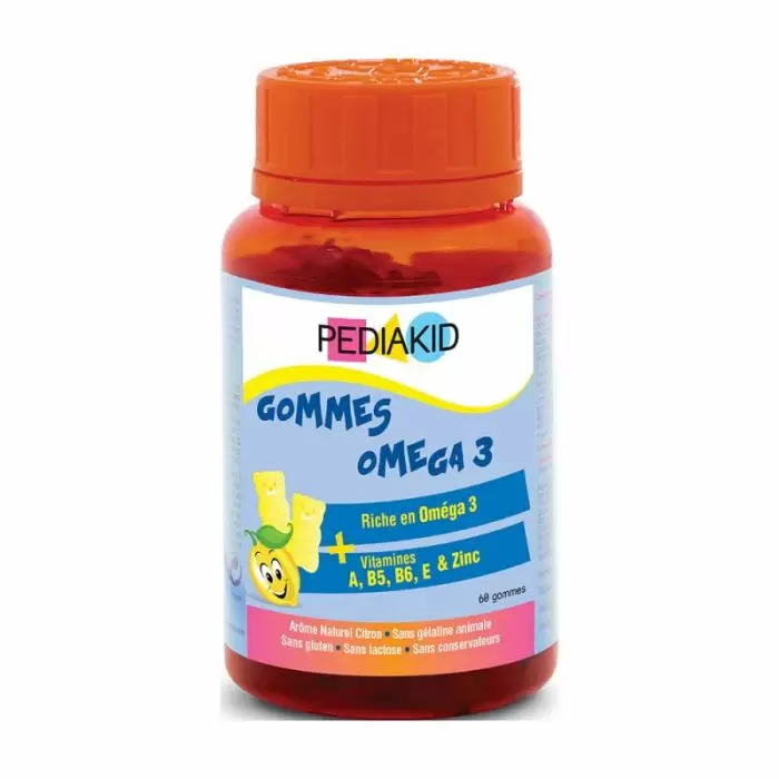 

Омега-3 для детей, (Radiergummis Omega 3), Pediakid, 60 жевательных конфет (PED-02337)