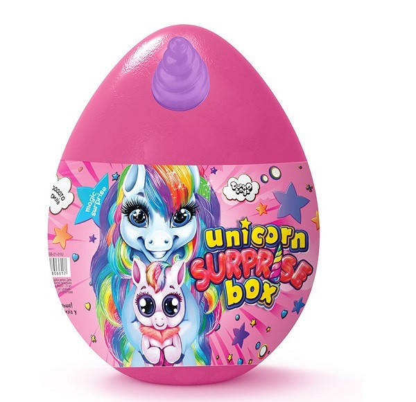 

Яйцо - сюрприз Danko Toys Unicorn Surprise Box укр (малиновый) USB-01-01U