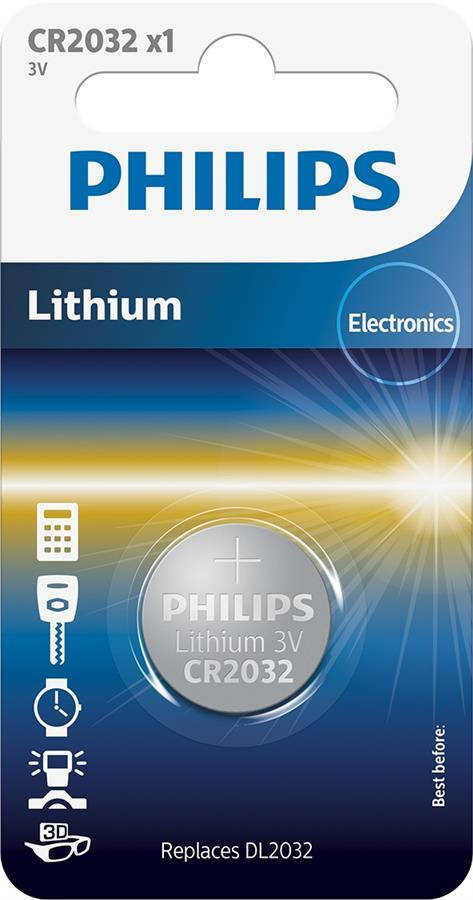 

Батарейка Philips Lithium CR 2032 BLI 1