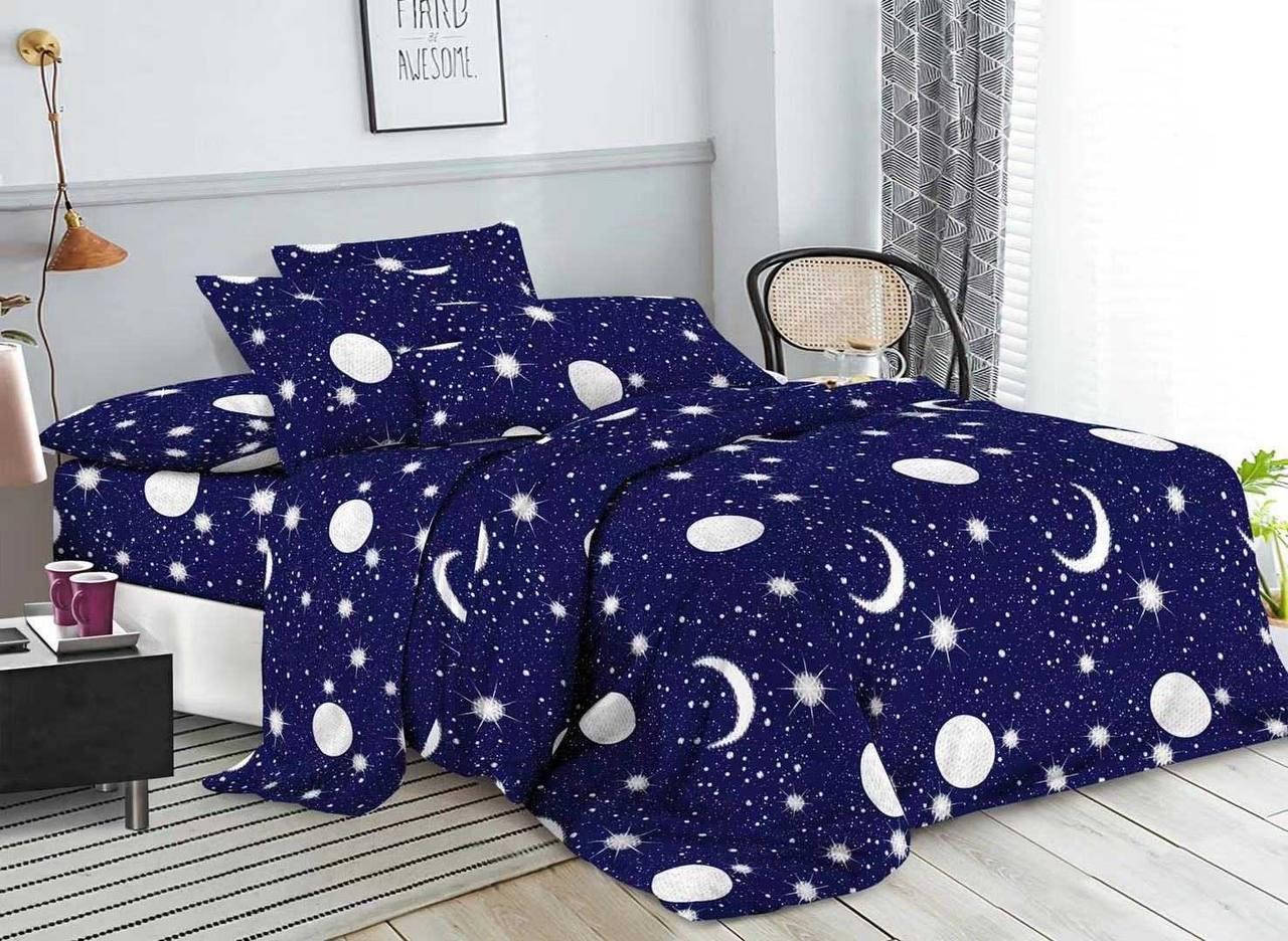 

Бязевый комплект постельного белья полуторный размер 150 см/ 210 см