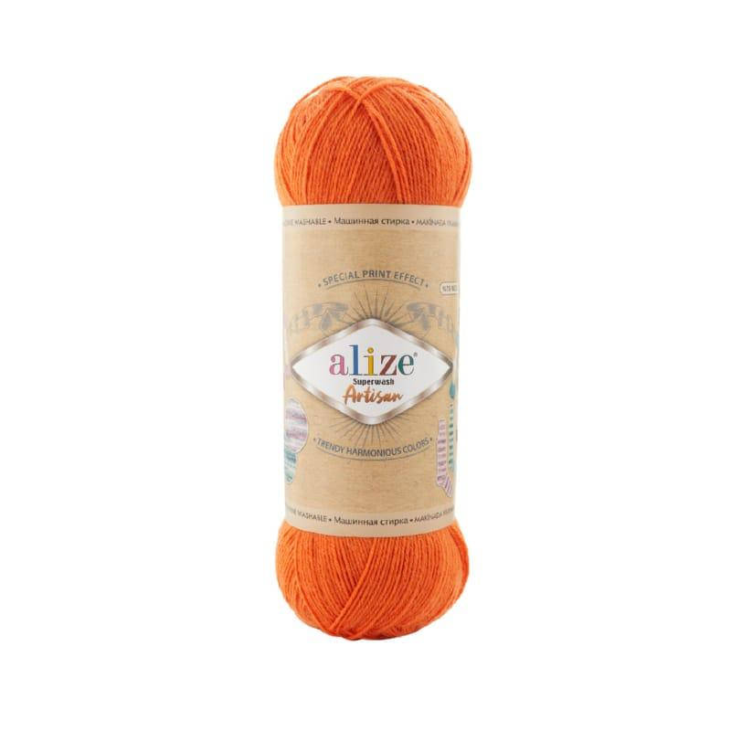 

Alize Superwash Artisan - 225 морковный, Оранжевый