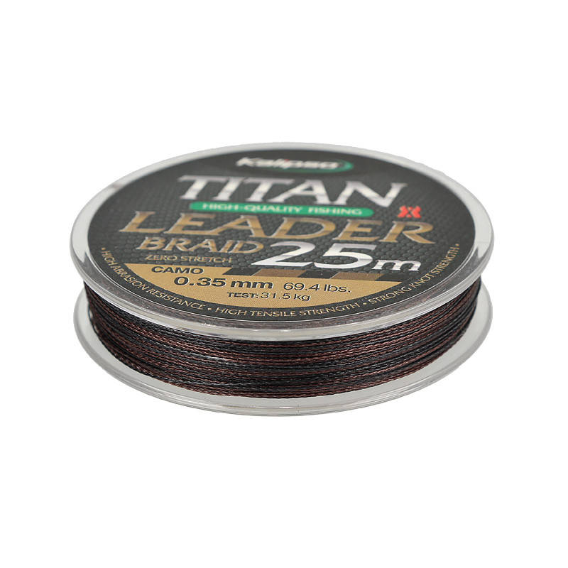 

Шнур поводковый Kalipso Titan Leader Braid Camo 25м 0.20мм