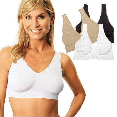 

Бюстгальтер бесшовный комплект Ahh Bra 3 шт (XXXXL), Разные цвета