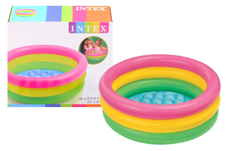 

Детский надувной бассейн Intex 57107 "Радуга" 61*22 см 33 л