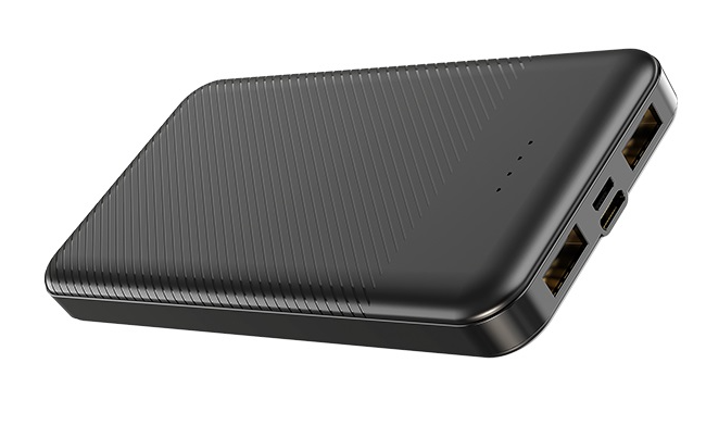 

Повербанк ультра тонкий с LED индикатором 10000mAh BOROFONE BT27 |2USB, 2A| Черный