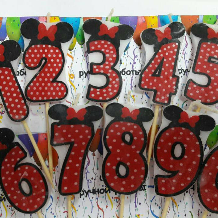 

Свеча праздничная для торта " Минни Маус " цифры 3,4,5,6,7,8,9,0
