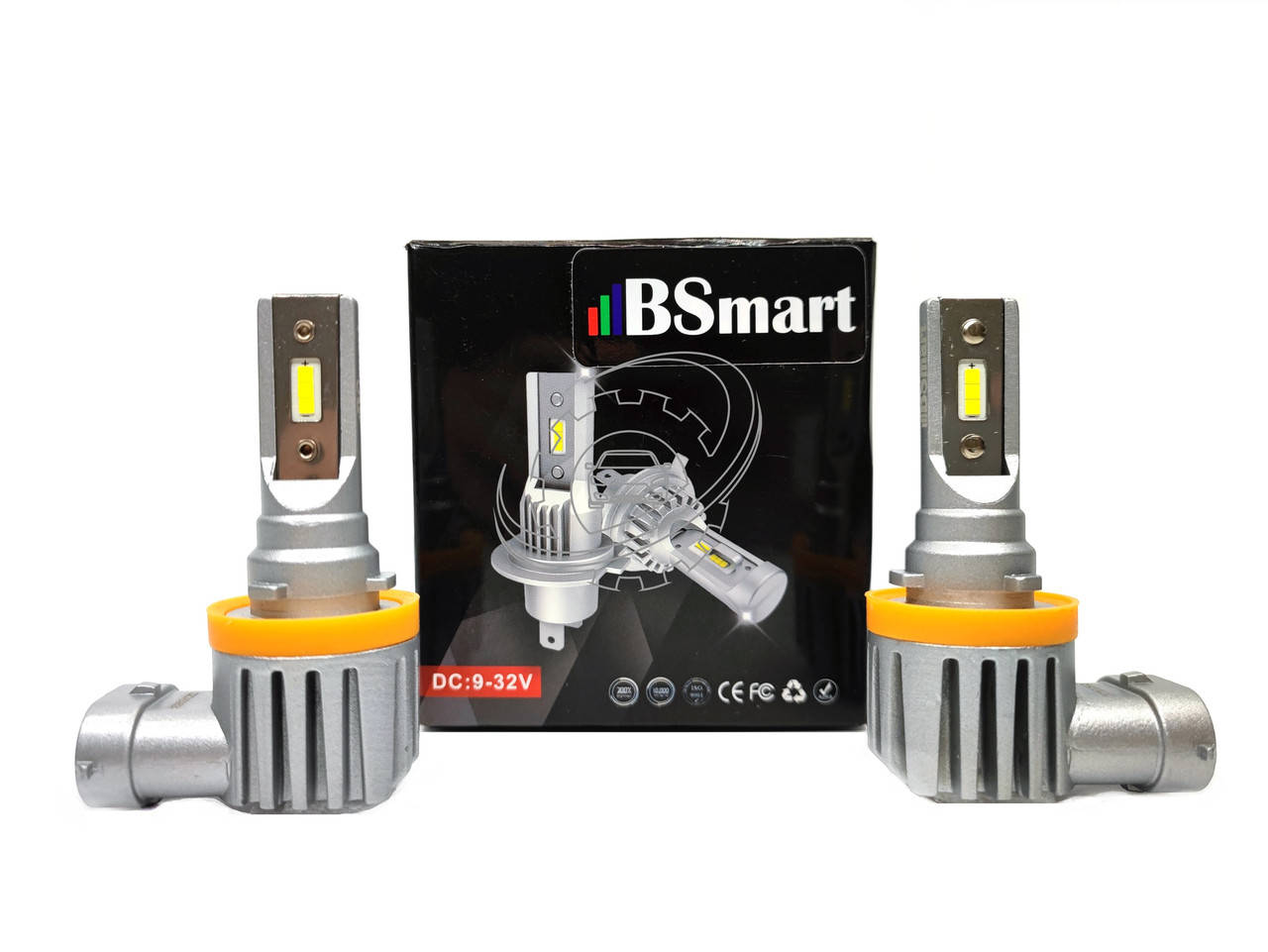 

Автолампы LED BSmart V10P диод CSP Южная Корея H11 H8 H9 H16 8000Лм 30Вт 12-24В