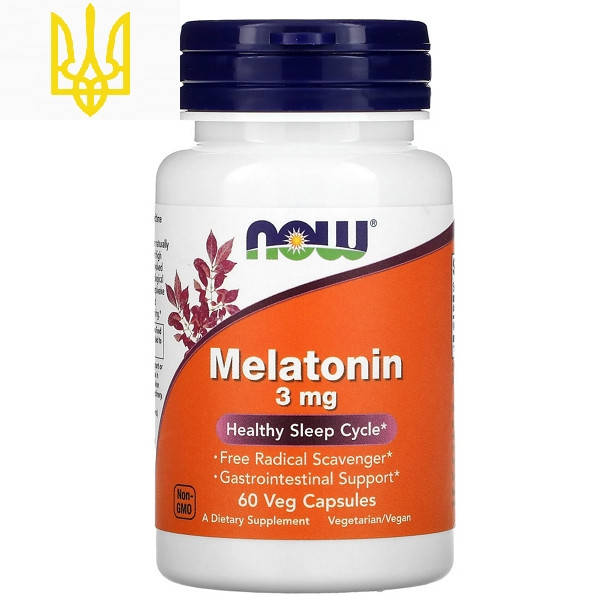 

Мелатонин Melatonin Now Foods 3mg 60 капсул
