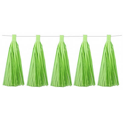 

Гирлянда Тассел салатовая 5шт/уп 215619