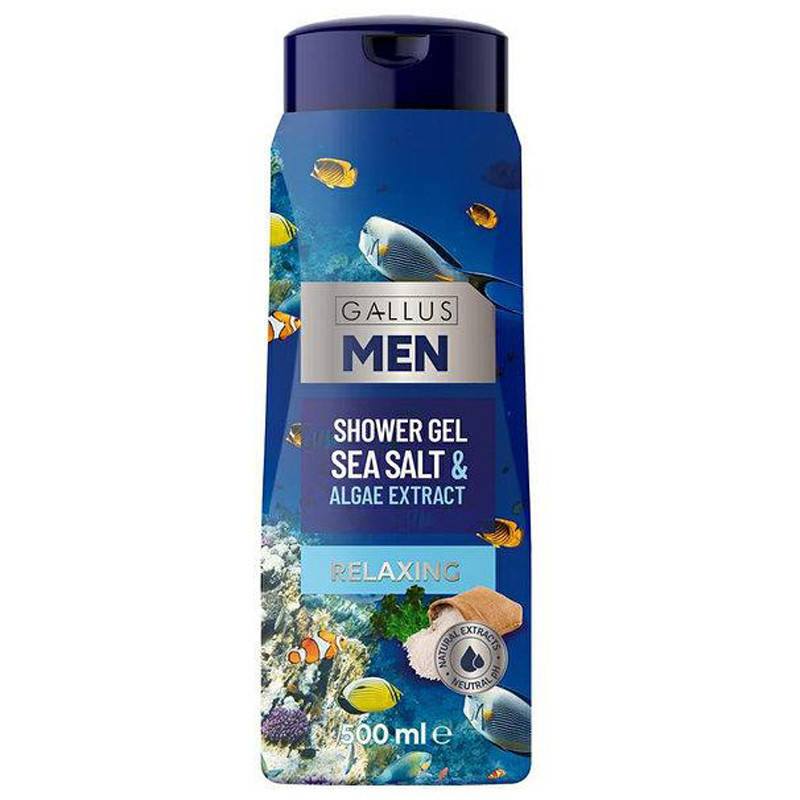 

Гель для душа мужской Gallus Sea salt 500 мл