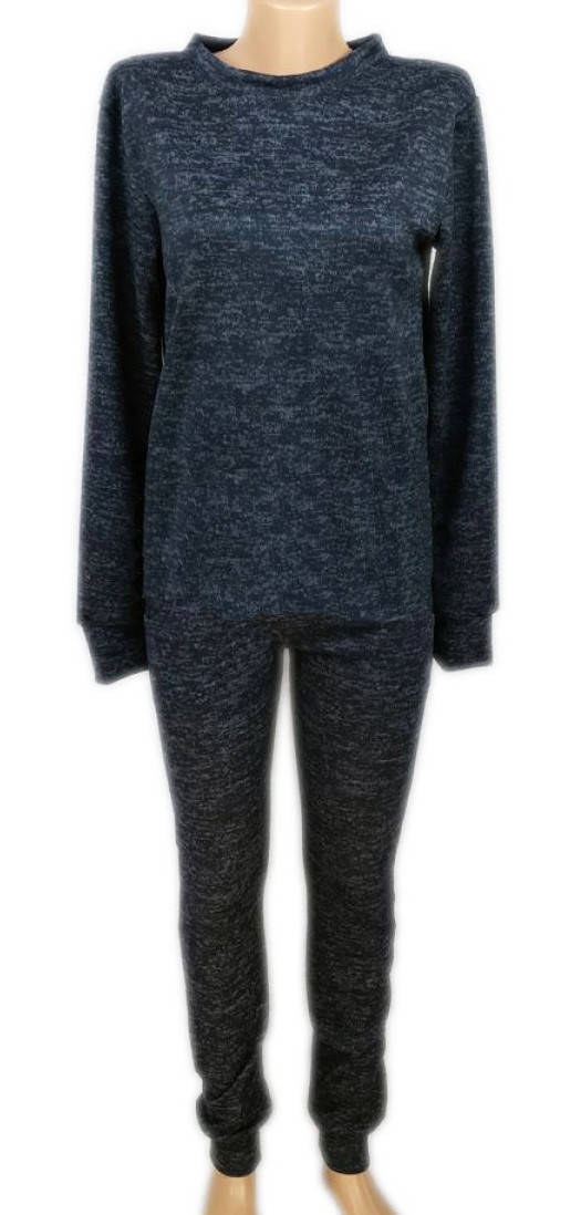 

Женский теплый костюм. Спортивно-прогулочный женский костюм. Стильный костюм из ангоры-софт. 44, темно-синий