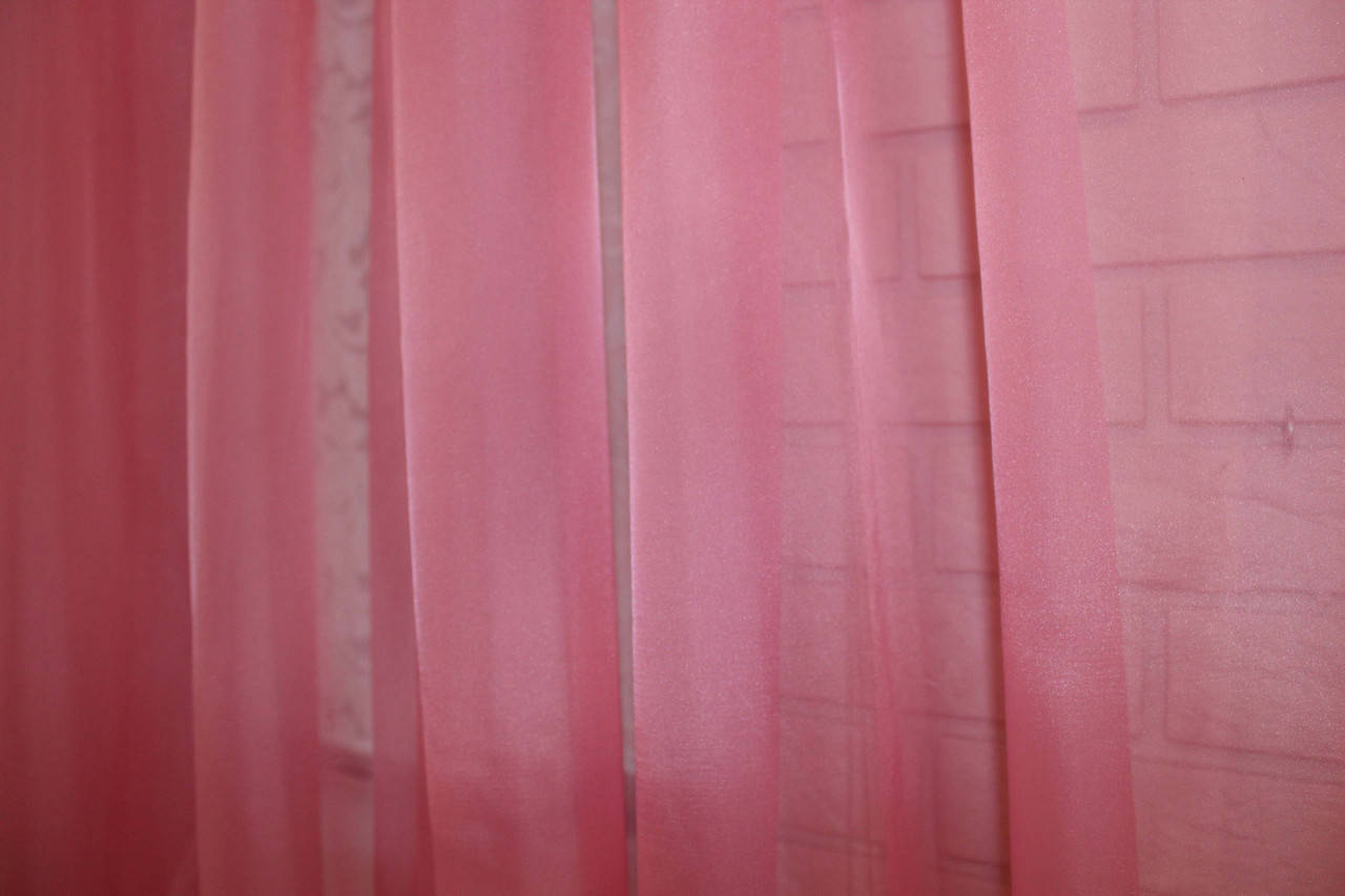 

Тюль шифоновая однотонная, цвет малиновый