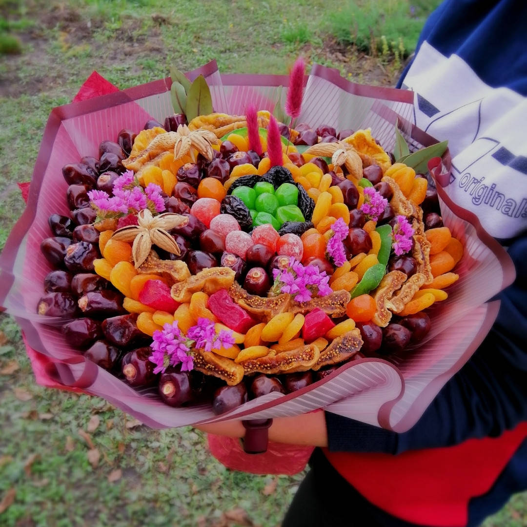 

Букет из сухофруктов/Вкусный подарок из сухофруктов