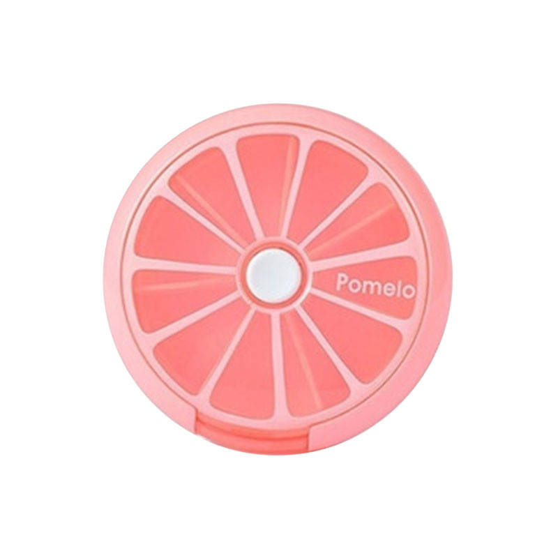 

Таблетница органайзер для таблеток Lesko FY-8819 Pink Fruits 7 отделений, на неделю