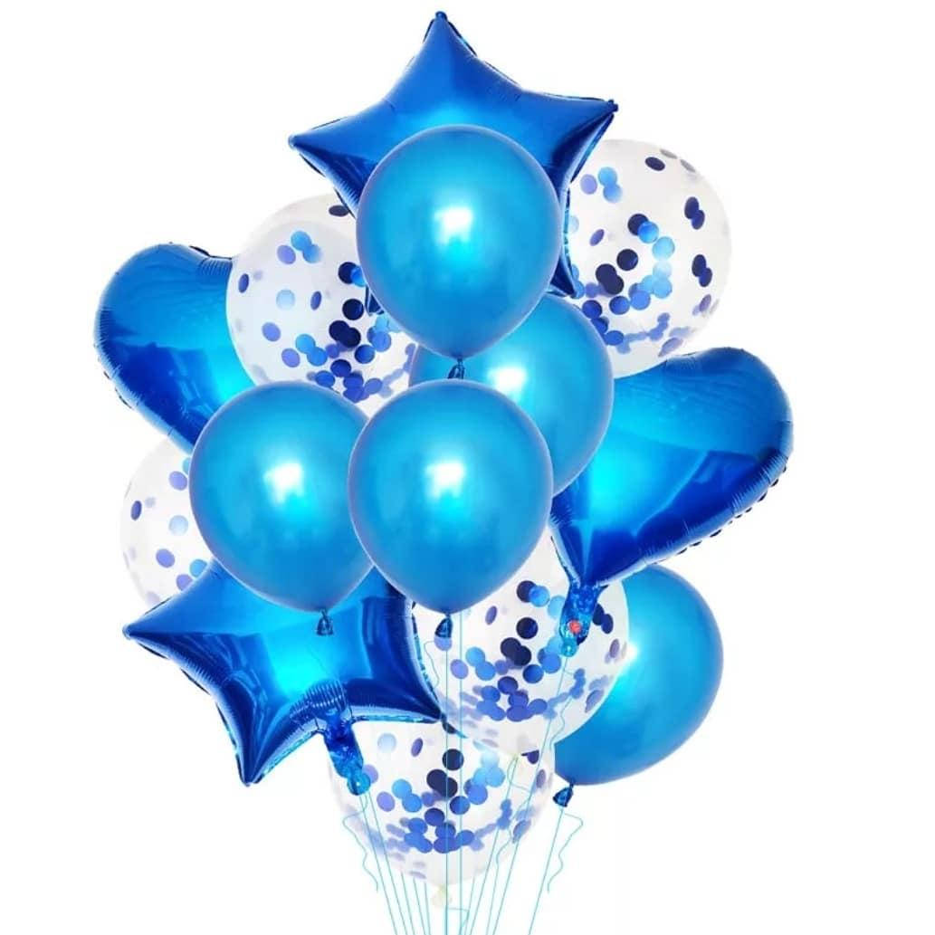 

Фонтан из шаров | Синий