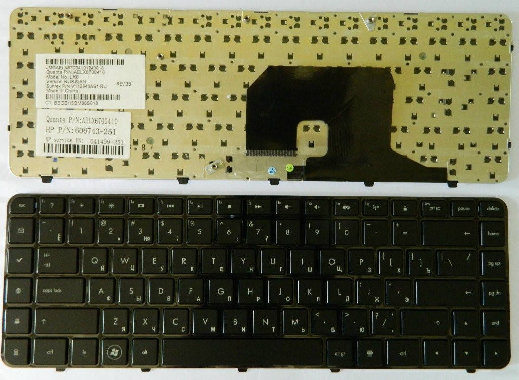 

Клавиатура HP dv6-3060er, dv6-3064er,dv6-3065er, Черный