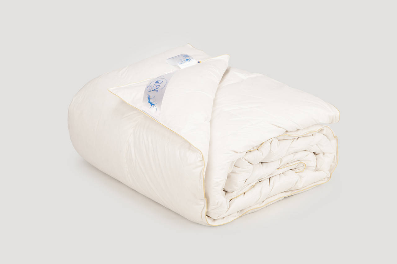 

Одеяло Climate-comfort 100% пух 172x205, Серый пух, Climate-comfort, Белый