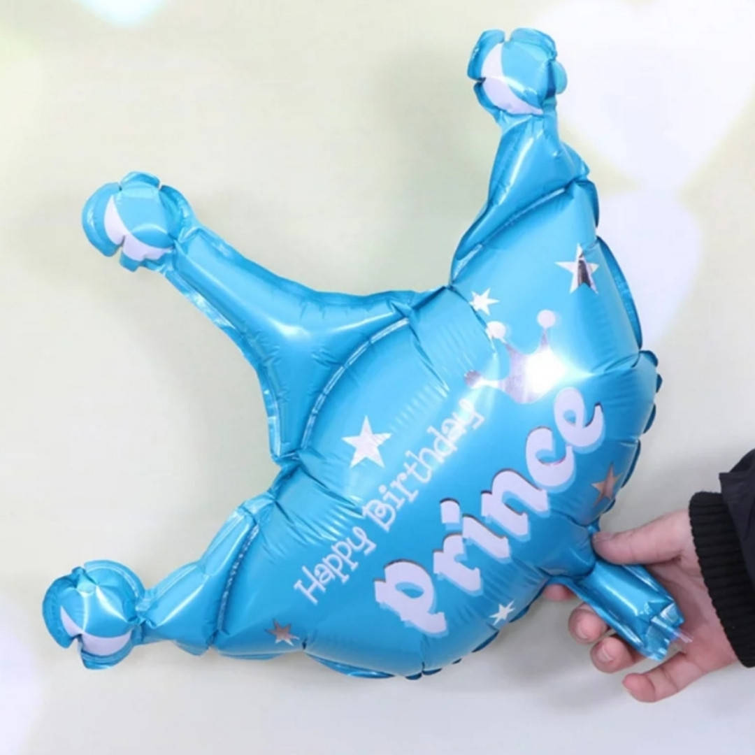 

Фольгированный шар Корона голубая мини, Китай