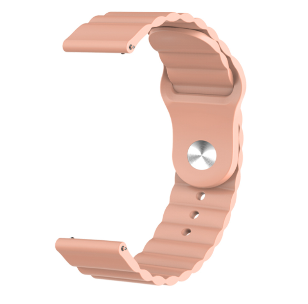 

Ремешок DK Silicone Wavy Sport Band 20mm для Смарт-Часов Huawei, Samsung, Xiaomi (013159) (pink)