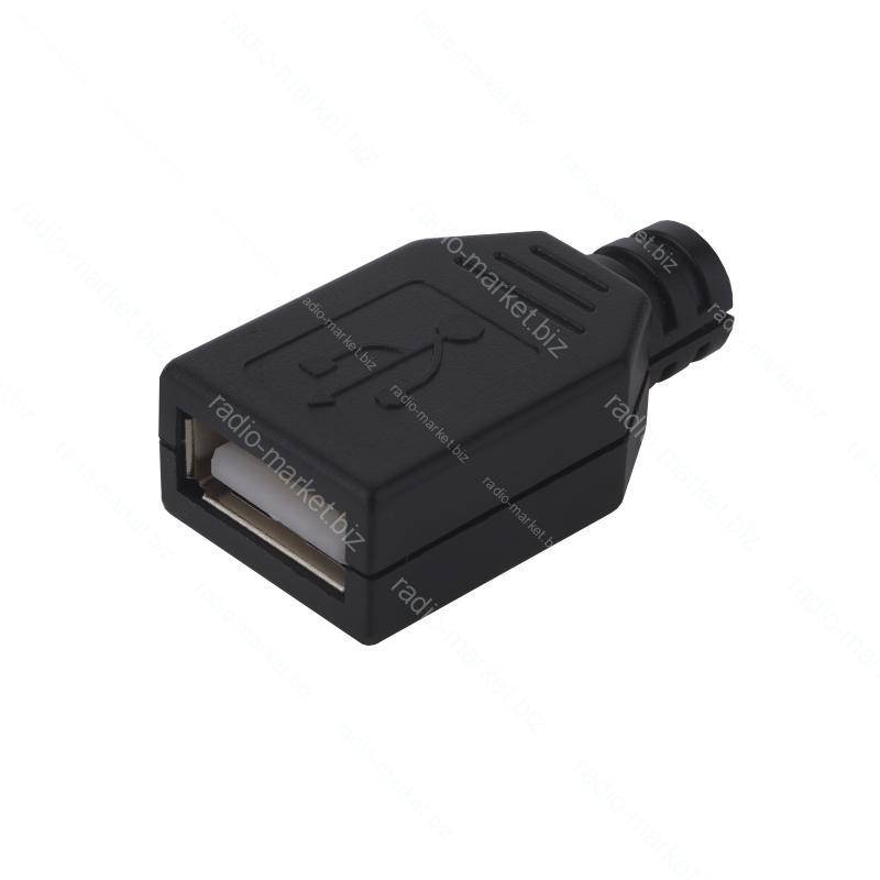 

Гнездо USB A на кабель
