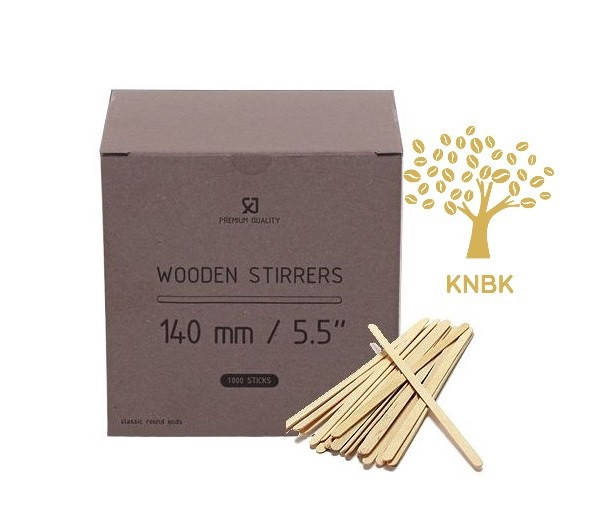 

Мешалка Деревянная для кофе и чая (Толстые) 1000 шт. одноразовые. (14 см)