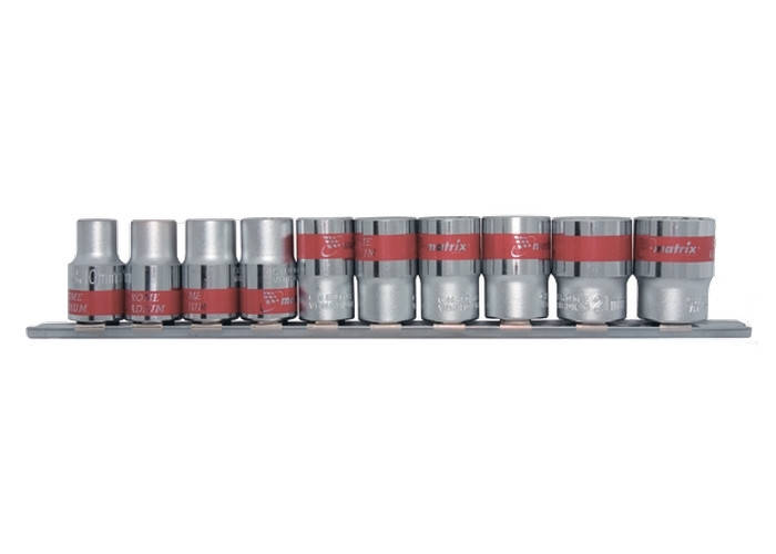 

Набор универсальных торцевых головок 1/4", Spline, CrV, 10шт., 4-13мм MTX 135999
