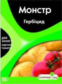 

Гербицид Монстр (Зенкор) в.д.г. 50 граммов Семейный Сад