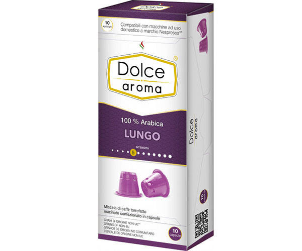 

Кофе в капсулах Dolce Aroma Lungo Nespresso 10 шт