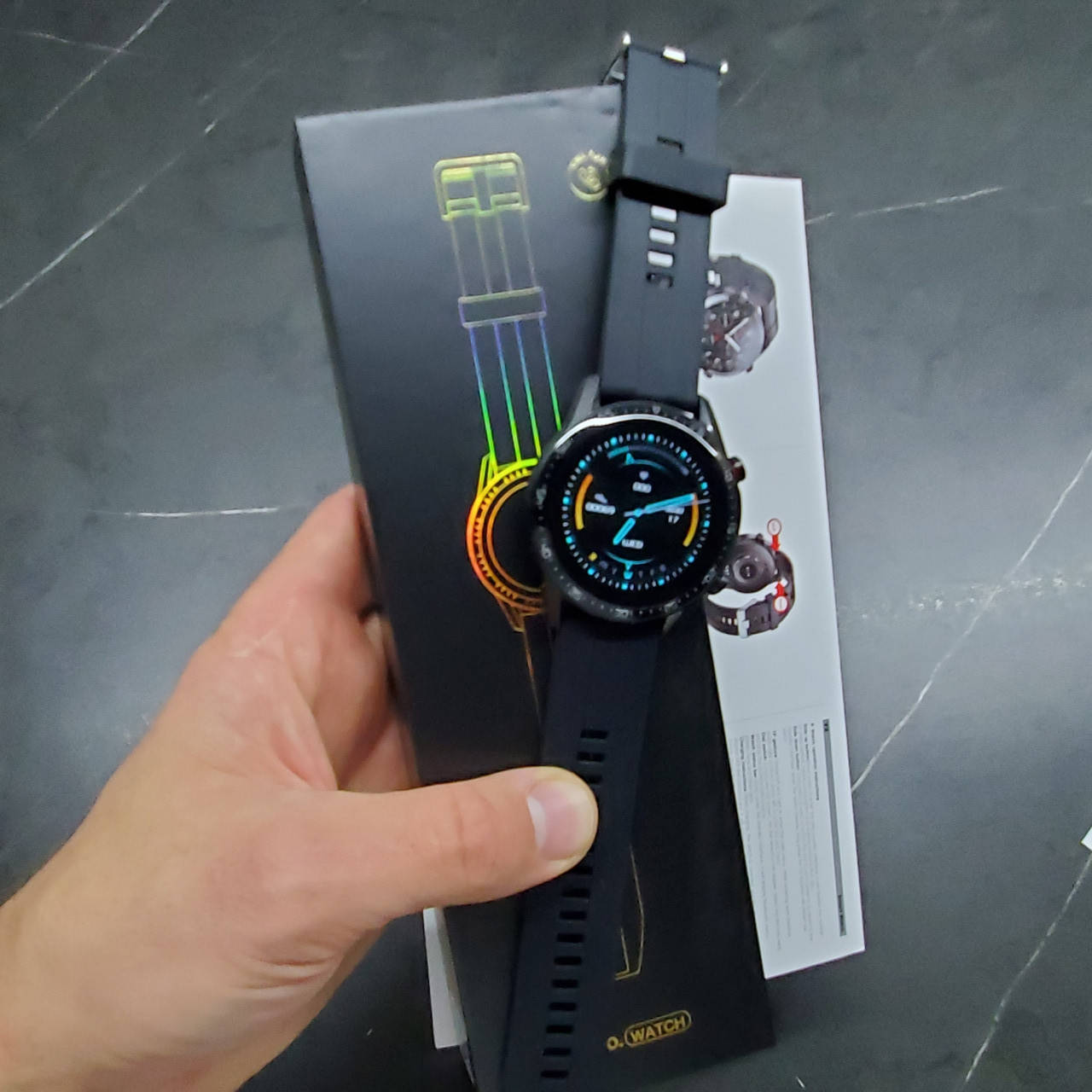 

Мужские смарт-часы черные Smart watch Hoco Y2 для ios и Андроид