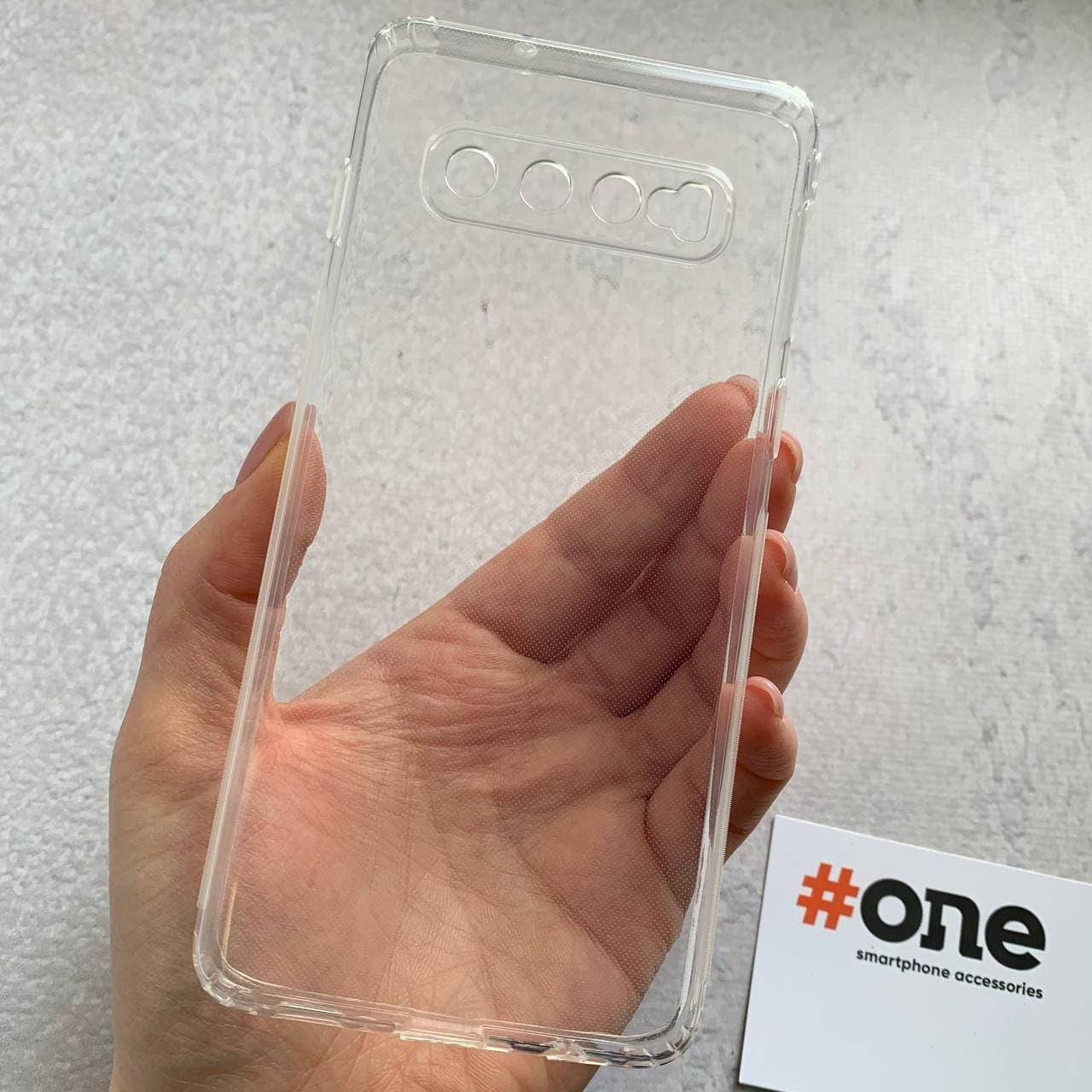 

Чехол для Samsung Galaxy S10 прозрачный с заглушками чехол на телефон самсунг с10 прозрачный THN