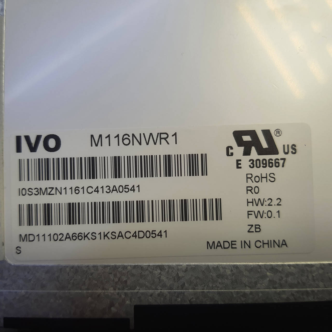 

Матрица M116NWR1 R0 IVO Б/У
