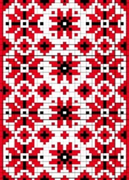 

Алмазная вышивка. Картинка-наклейка на блокнот Вышиванка, 19х14 см