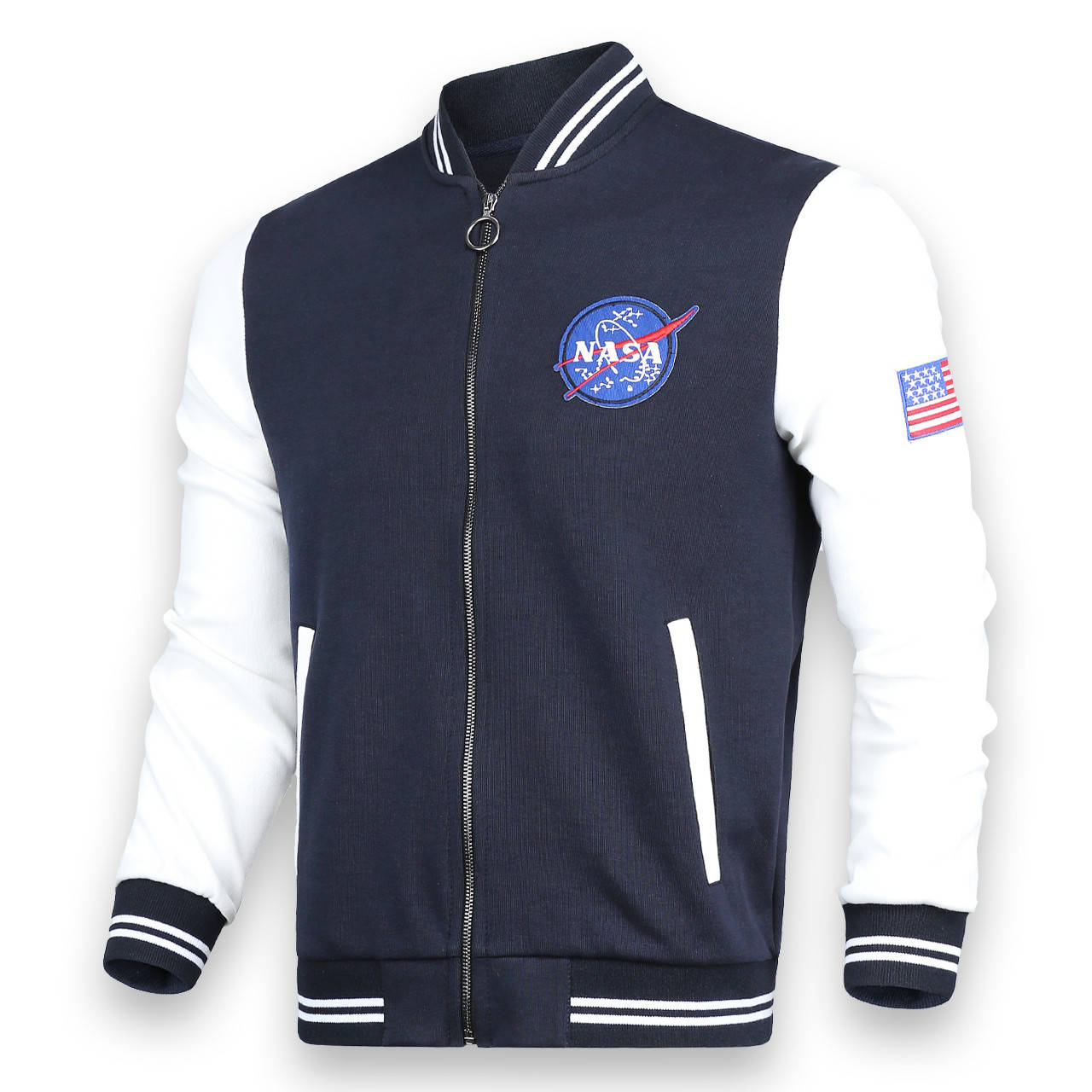 

Кофта весна-осень т синий/белый NASA бомбер DBLU/WHT XXL(Р) 20-612-004