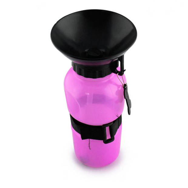 

Поилка для собак портативная Dog Water Bottle, розовая, Розовый