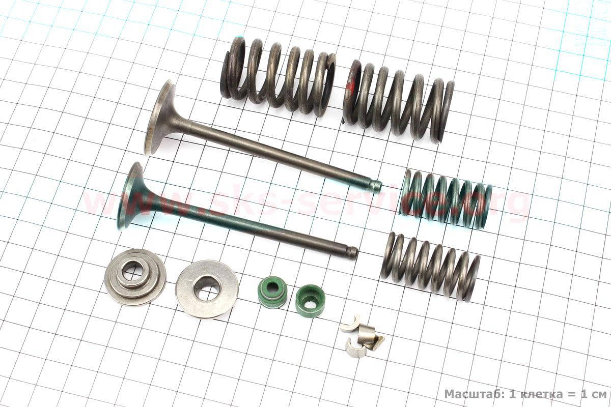 

Клапана выпускной (h-90; d-27), впускной (h-91; d-31,5) полный к-кт 2шт 200сс (326037)