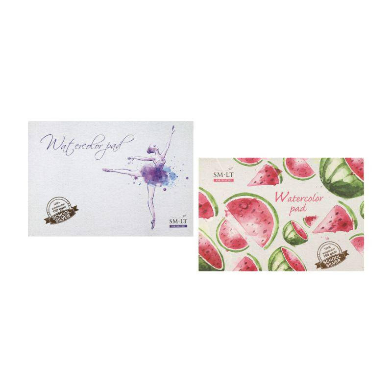 

Склейка для акварели SILVER А4, 160г/м2, 20л, SMILTAINIS