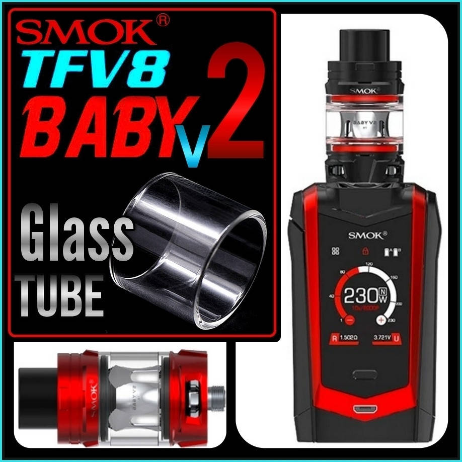 

SMOK TFV8 Baby V2 Tank Glass Tube. Запасная колба. Стекло.