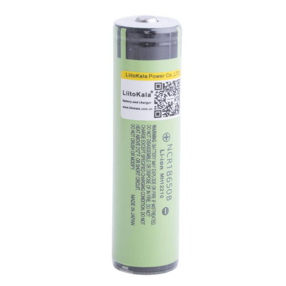 

NCR18650B (3.7V, 3400mAh) аккумулятор (MH12210)+PCB (LiitoKala, оригінал) LiitoKala