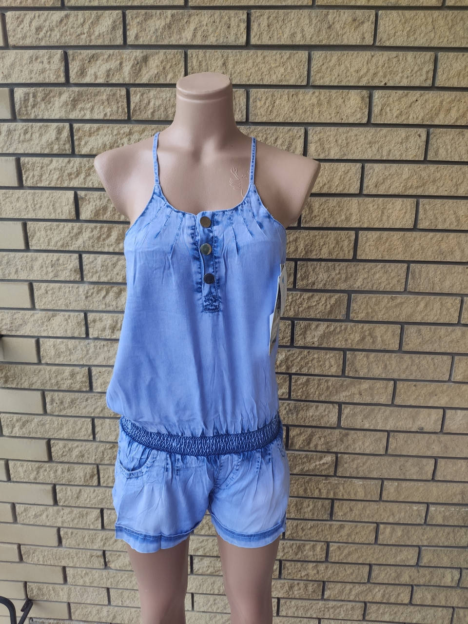 

Комбинезон женский джинсовый коттоновый LDM XL, голубой