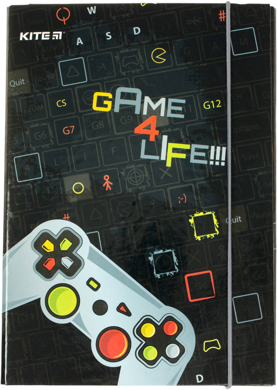 

Папка для зош. B5 "Kite" №K22-210-02 "Kite Game 4 Life" на рез. картон(1)(10)(40)