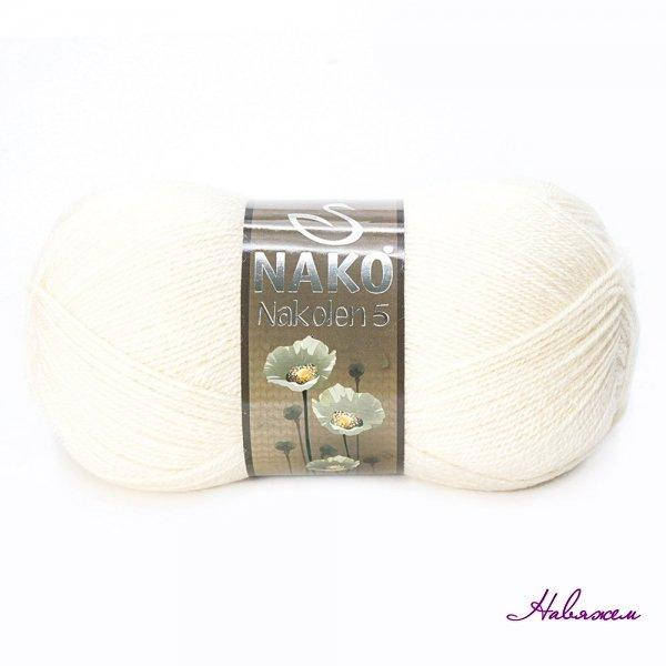 

Пряжа Nakolen 5 - 208, Белый