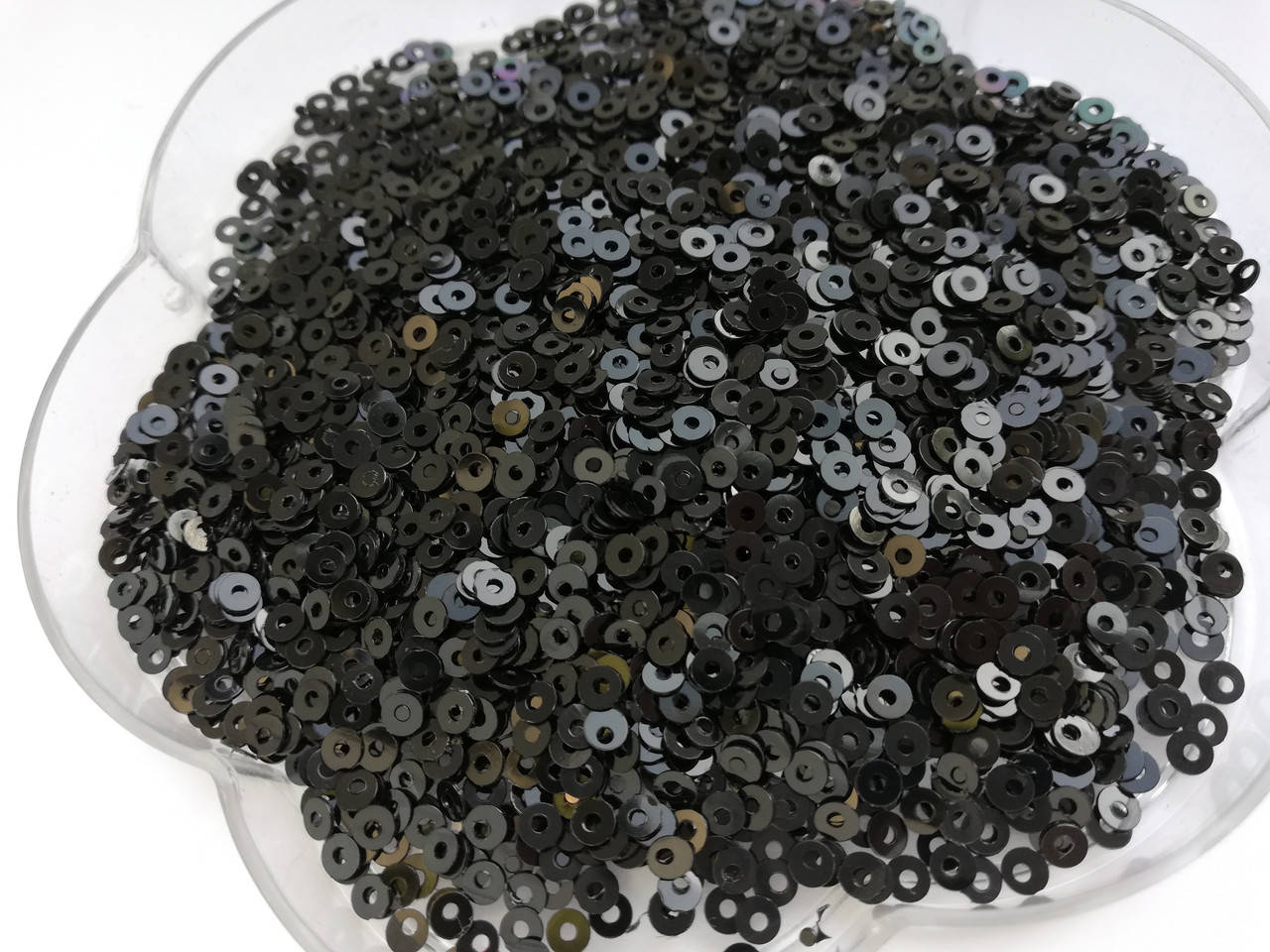 

Паєтки 3 мм Black - Чорний - 5 г Індія