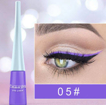 

Неоновый жидкий карандаш для подводки глаз водостойкий макияж "CmaaDU cosmetics" Фиолетовый