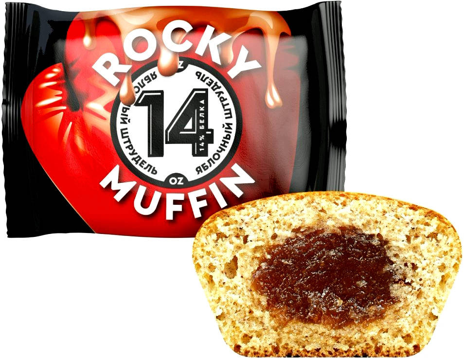 

Протеиновый маффин Mr. Djemius ZERO ROCKY MUFFIN "Яблочный Штрудель" (55 грамм)