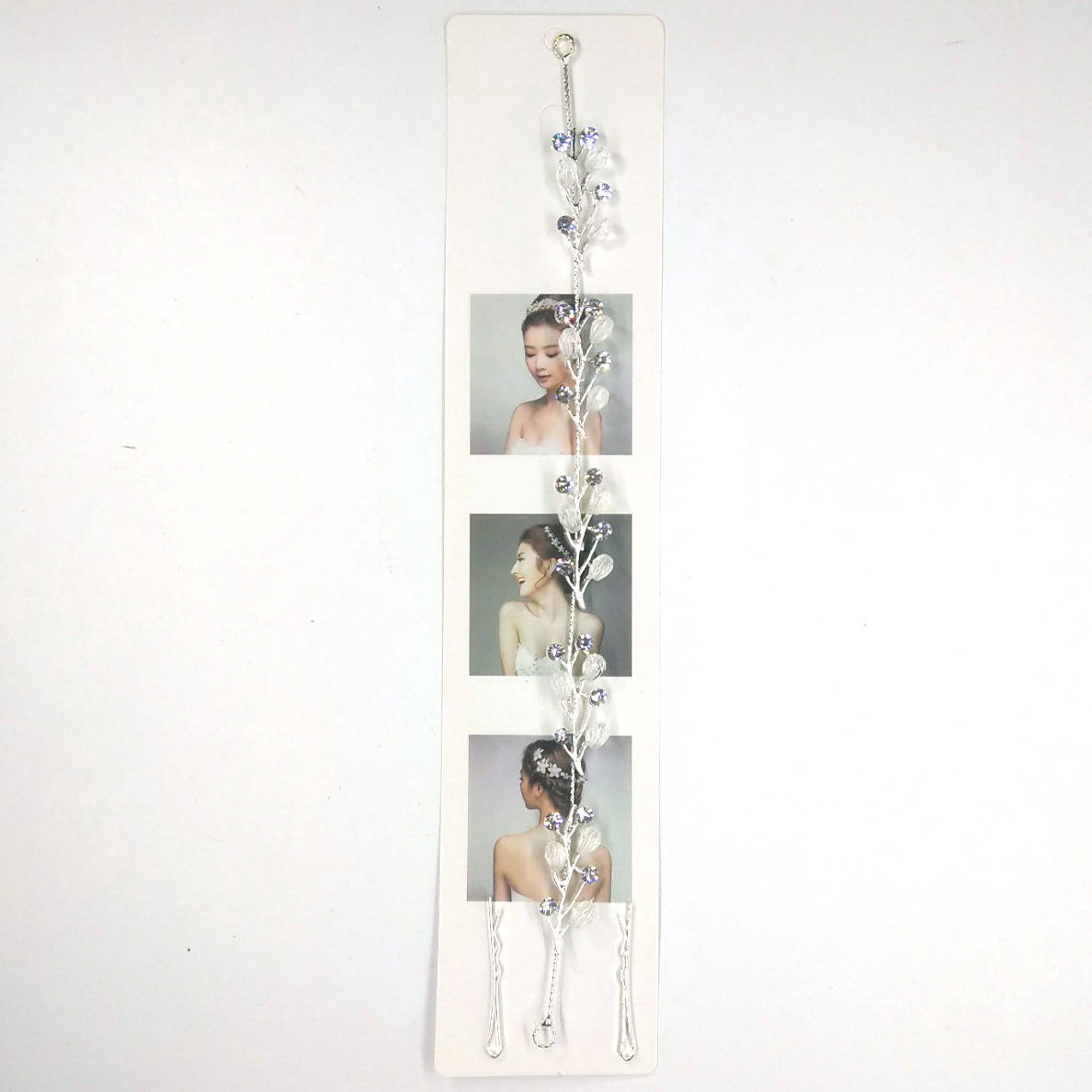 

Украшение-веточка для волос с камнями