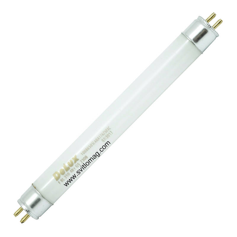 

Лампа люминесцентная ультрафиолетовая Т5 4w BL350 DELUX G5