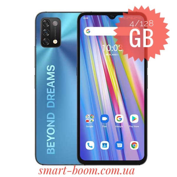 

Смартфон Umidigi A11 Blue 4/128Gb 5150mAh Android 11 Helio G25, Синий