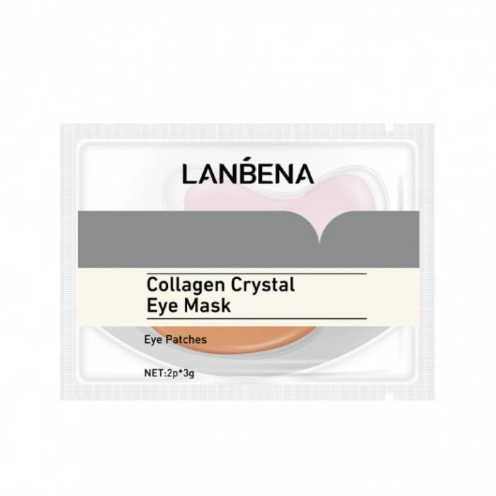 

Патчи под глаза гидрогелевые Lanbena Collagen Crystal Eye Mask, фиолетовые, 1 пара