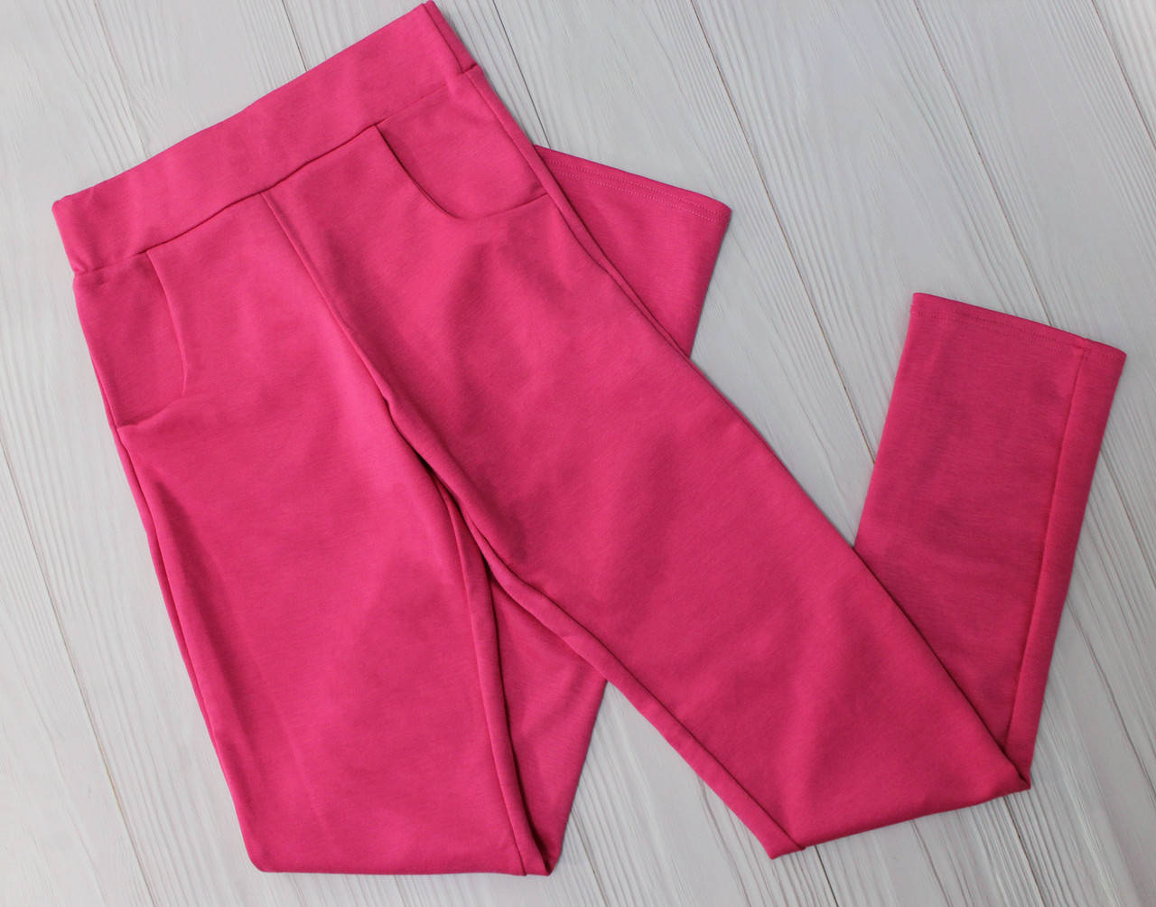 

Штаны с карманами без манжета, малина, электрик, Малиновый