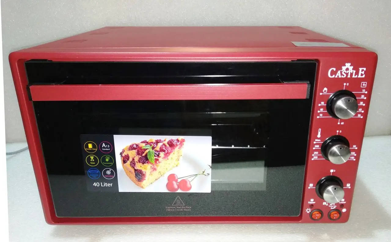 

Электрическая печь, духовка настольная Castle CPE-40R (40 л, 1300 Вт, Турция)